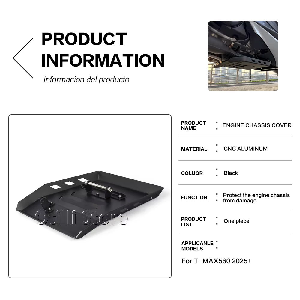 I Tech Accessories - T-MAX560 Nowa Osłona Podwozia Motocykla, Ochraniacz
