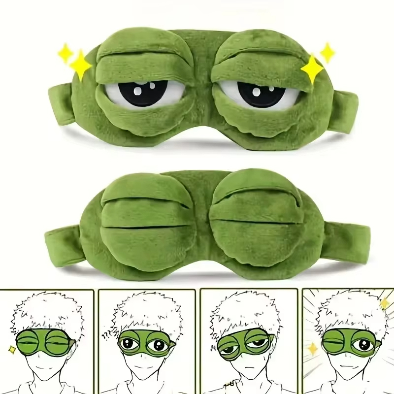 Tech Hair Accessories - Maska na oczy w kształcie żaby,
