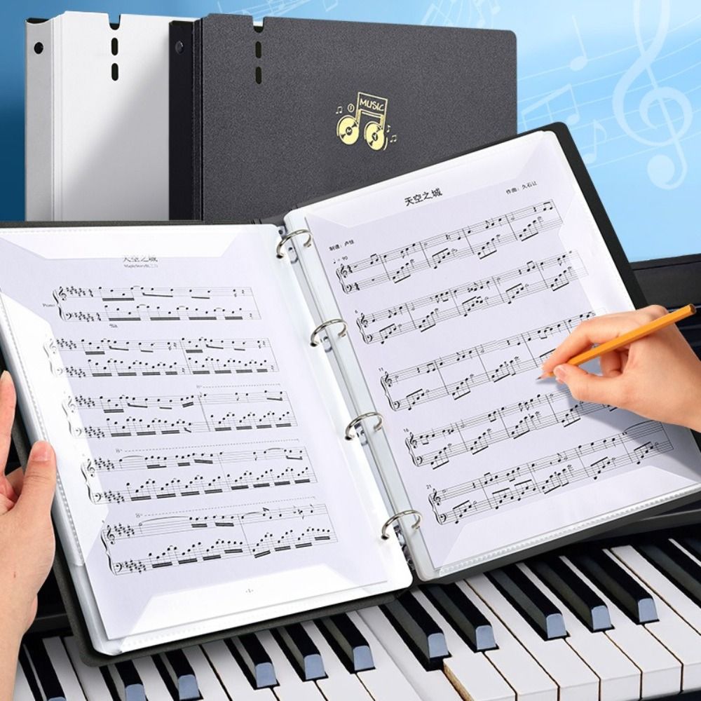 Document Scanner Portable - Kreatywny plastikowy segregator na nuty A4,