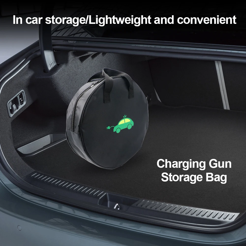 Cable Organizer Bag - Wytrzymała Okrągła Torba do Przechowywania Kabli