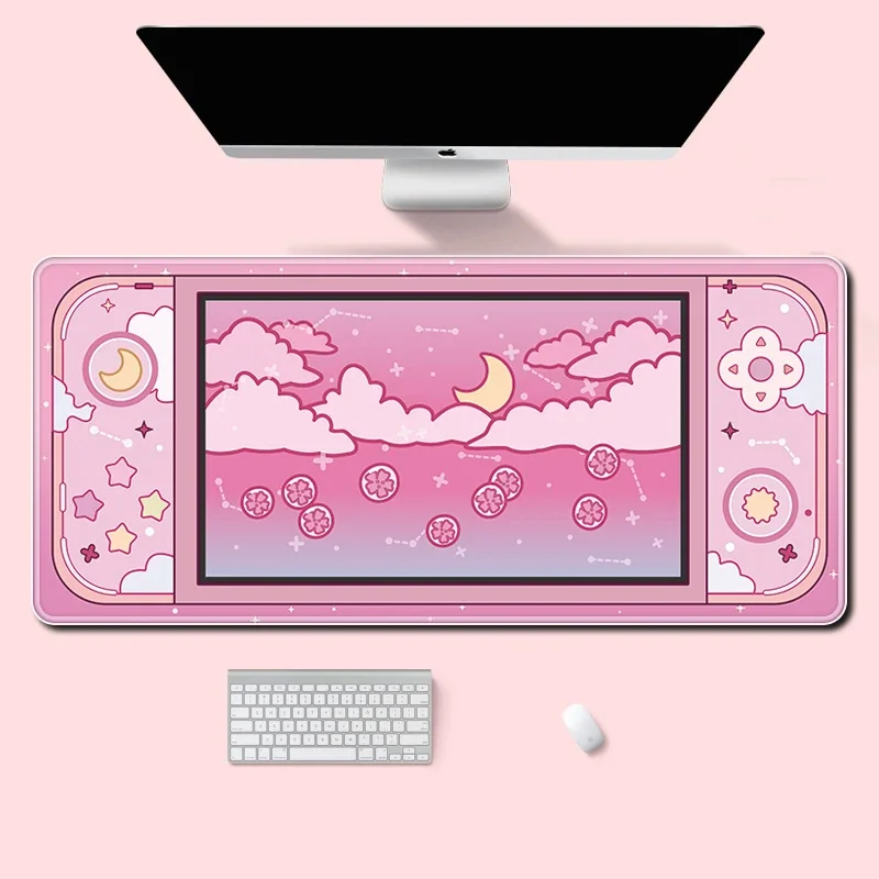 Kawaii Tech Accessories - Moon and Stars Duża podkładka na