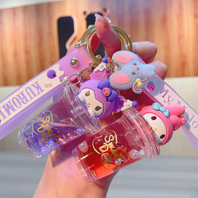 Kawaii Tech Accessories - Breloczek Sanrio Kuromi Melody z ruchomym