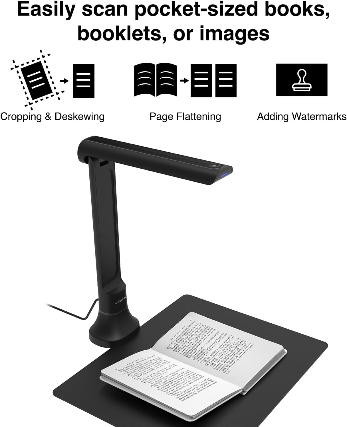 Kamera do dokumentów VIISAN DB – Document Scanner Portable recenzja i cena