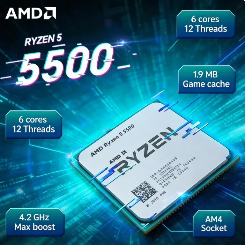 AMD Ryzen 5 5500 Studio Multi  – Amd Cpu Ryzen 5 recenzja i cena